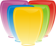 Небесные фонарики от 60 рублей.