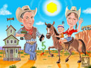 Шаржи и портреты по фото.