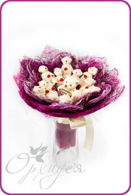 Букеты и композиции из мягких игрушек от  производителя.