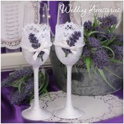 Свадебные бокалы Ручной работы по спец.цене!