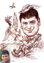 Портреты и шаржи по фото.