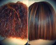 Кератиновое выпрямление волос,  с выездом на дом