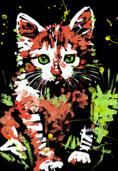 Картина-портрет на заказ в стиле Pop Art