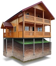 Винтовые сваи с литым наконечником. Монтаж