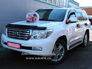 Большой белый джип на заказ,  Toyota Land Cruiser 200