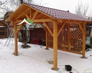 Красивые беседки из дерева камерной сушки от производителя