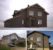 Утеплитель фасадный с готовой облицовкой TeploPad.