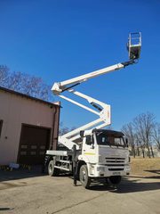 Аренда автовышки,  спилка деревьев